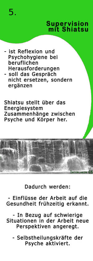 Supervision mit Shiatsu